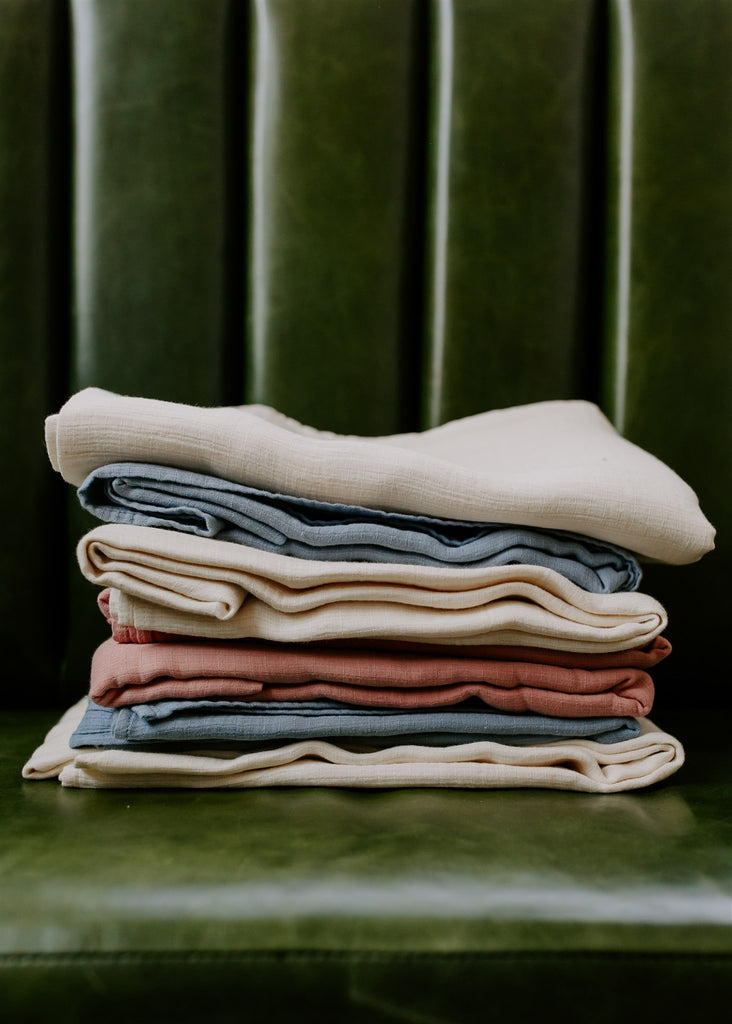 Set of 100% Organic Cotton Muslin Blankets